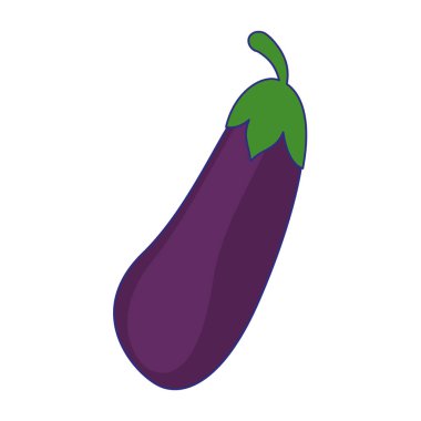 Patlıcan taze sebze mavi çizgiler