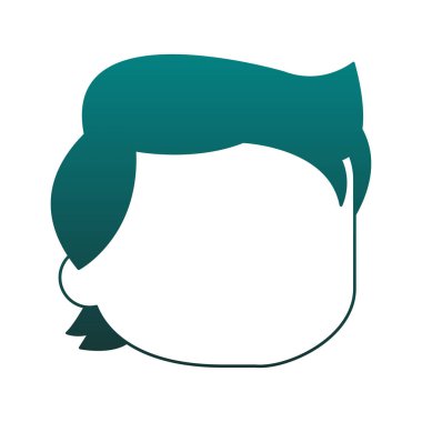 Adam meçhul baş mavi çizgiler