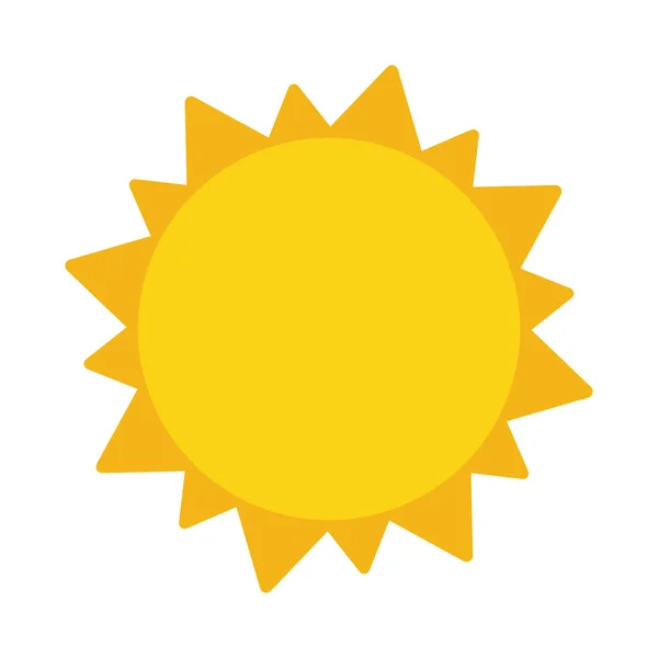 Symbole soleil été — Image vectorielle