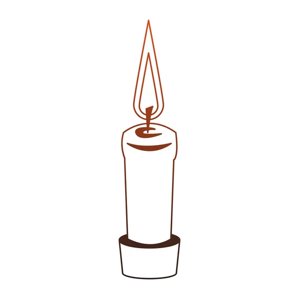 Spa aromatheraphy świeca czerwone linie — Wektor stockowy