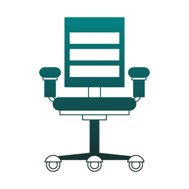 Mavi çizgiler Office tekerlekli sandalye