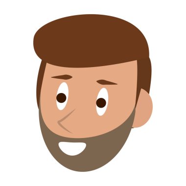 Adamın yüzü karikatür