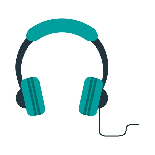 Dispositivo de fones de ouvido música —  Vetores de Stock