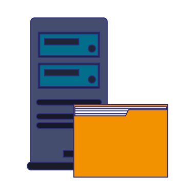 Mavi çizgiler iş ve ofis teknoloji