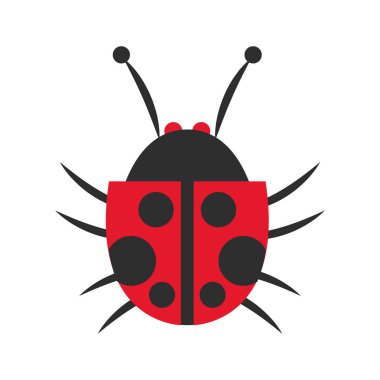 Uğur böceği izole sembolü