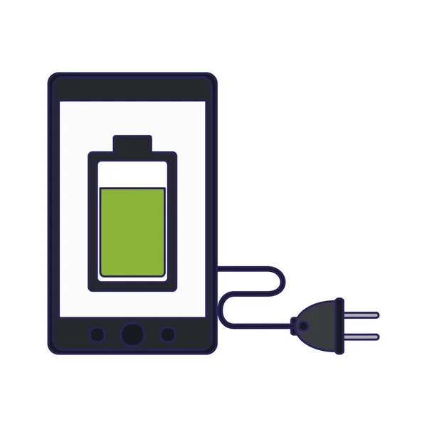 Smartphone batería completa — Archivo Imágenes Vectoriales