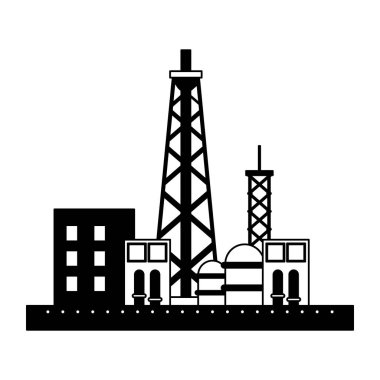 Siyah beyaz bitki Sanayi makineleri