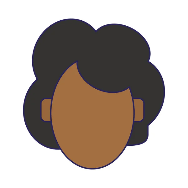 Mujer avatar sin rostro — Vector de stock