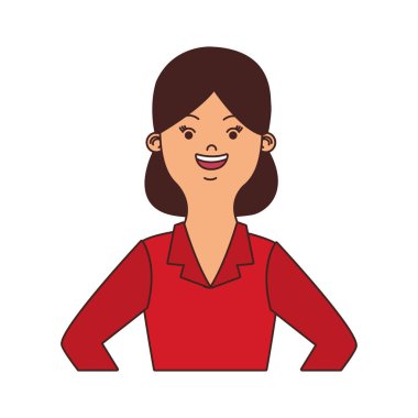 Executive iş kadın karikatür