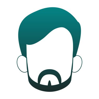 Adam meçhul baş mavi çizgiler