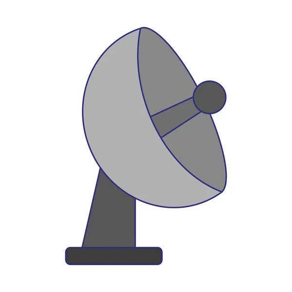 Telecomunicazione antenna simbolo linee blu — Vettoriale Stock