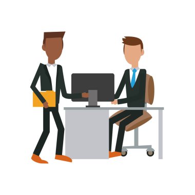 Ofiste konuşmak Businessmens