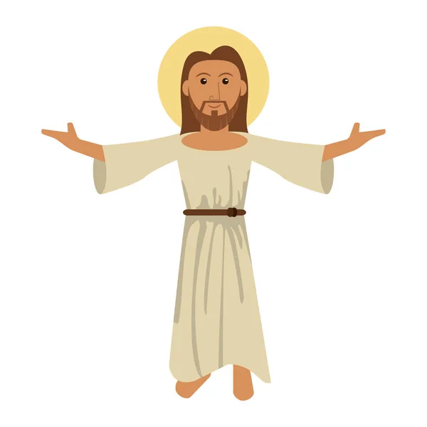 Jesuschrist man cartoon — Stock Vector