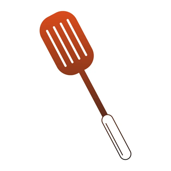 Kuchyně turner nádobí červené čáry — Stockový vektor