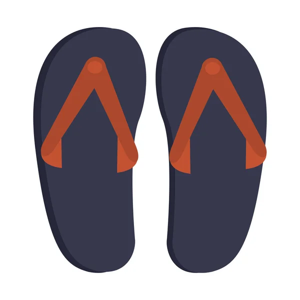 Sandalias chanclas — Vector de stock