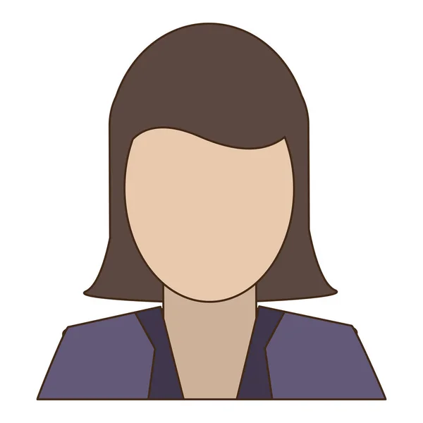 Businesswoman avatar profile — Stock Vector