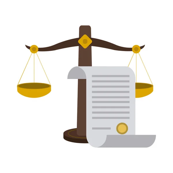 Justicia y Derecho — Archivo Imágenes Vectoriales