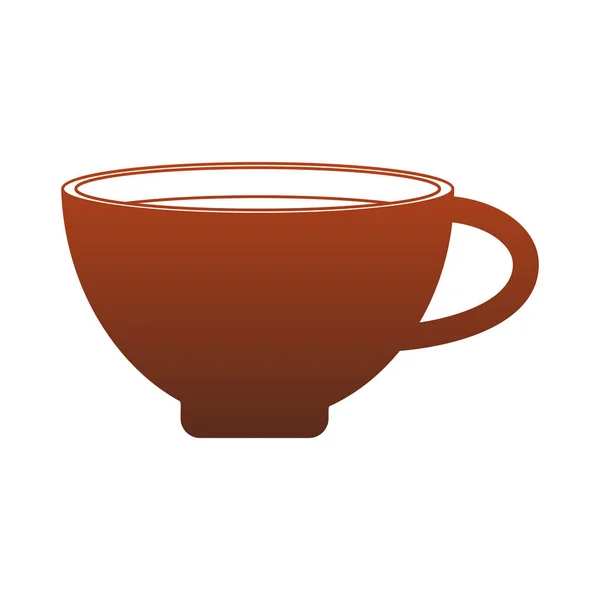 Sıcak kahve Kupası kırmızı çizgiler — Stok Vektör