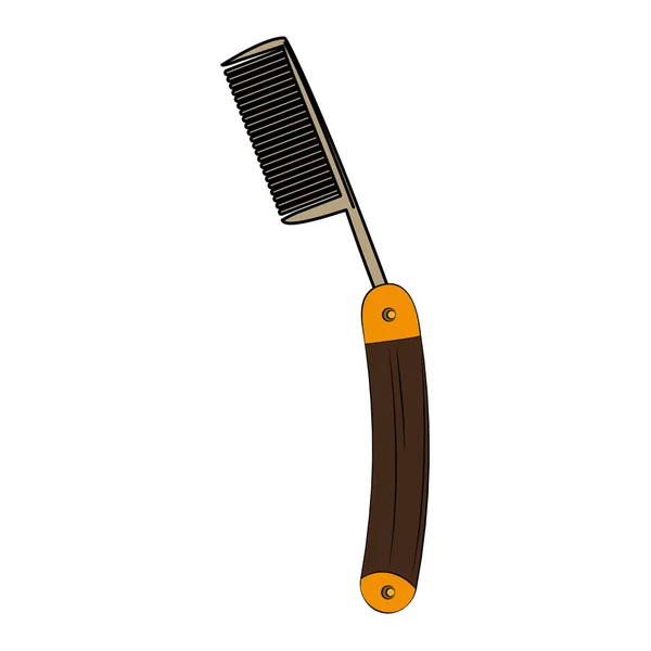 Vintage beard razor — Stock Vector