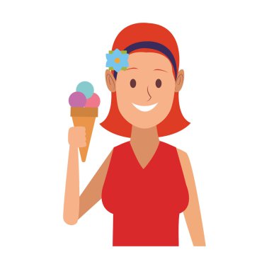 Dondurmalı kadın.