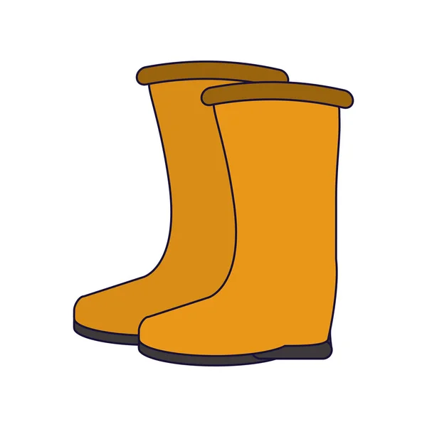 Construction boots equipment — Stock Vector