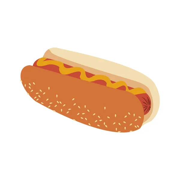 Hot dog restauration rapide — Image vectorielle