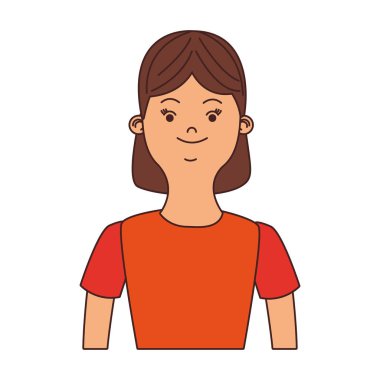 kadın profili karikatürü