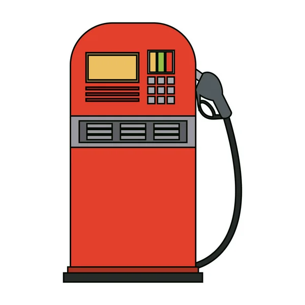 Brandstof benzinestation — Stockvector