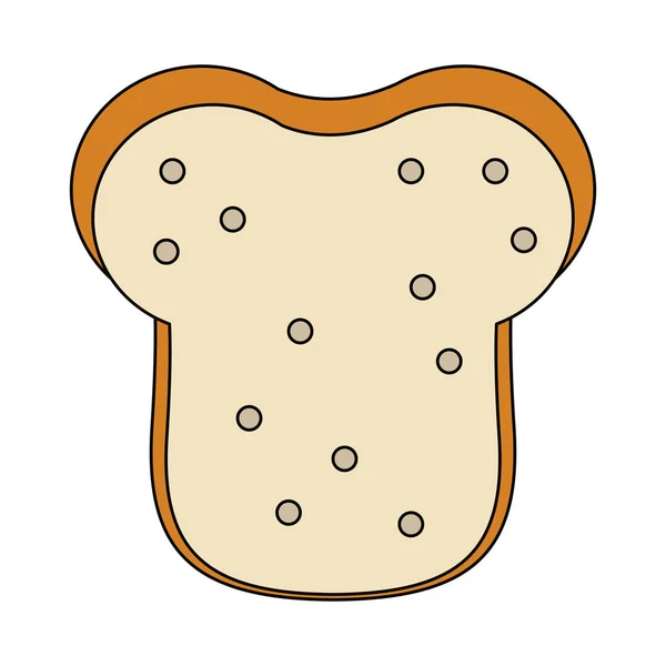 Pane fresco affettato — Vettoriale Stock