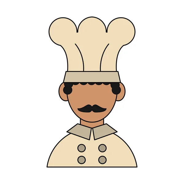 Chef-kok hoofd avatar — Stockvector