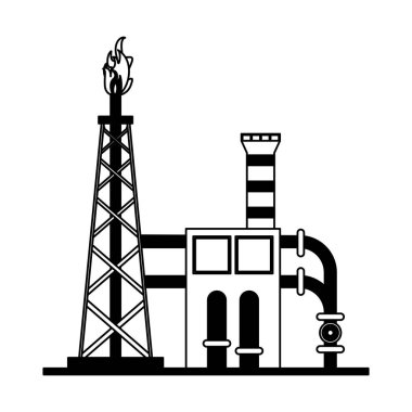 Siyah beyaz bitki Sanayi makineleri