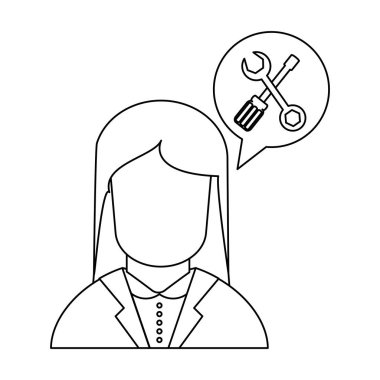 Çağrı Merkezi avatar siyah beyaz