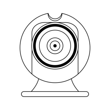Webcam sohbet teknoloji cihaz siyah beyaz
