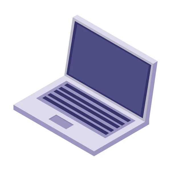Laptop pc isométrico — Vetor de Stock