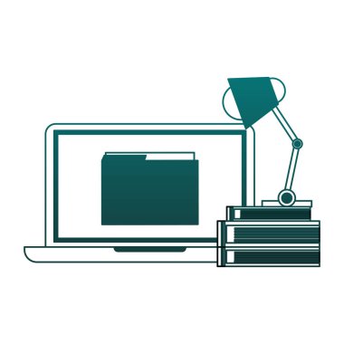 Office bilgisayar mavi çizgili