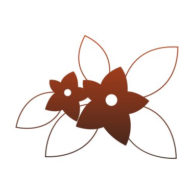 Güzel çiçekler kırmızı çizgiler karikatür