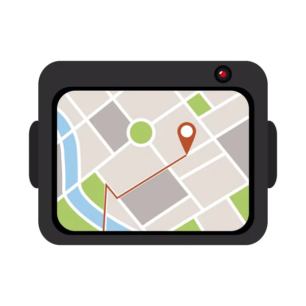 Sistema de rastreamento de GPS — Vetor de Stock