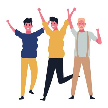 insanlar dans ve having fun