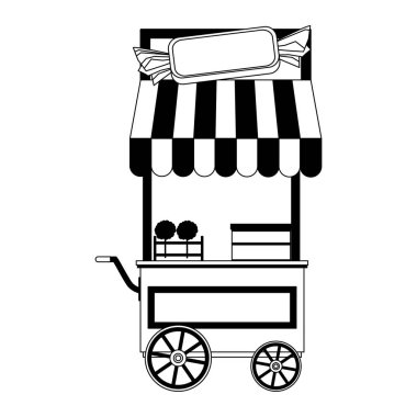 Siyah beyaz şeker pamuk sepeti