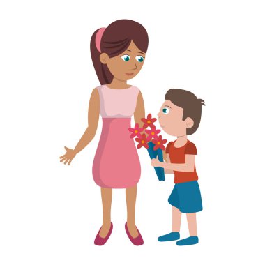 Bekar anne çocuk ile