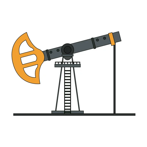 Oil pump machine — Stock Vector