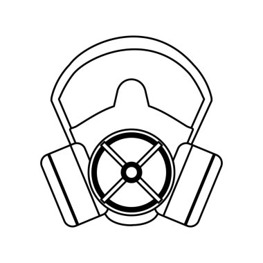 İnşaat toz maskesi siyah ve beyaz