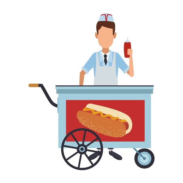 ホットドッグ スタンドと炊飯器 — ストックベクタ