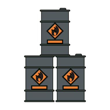 Yığılmış petrol varil