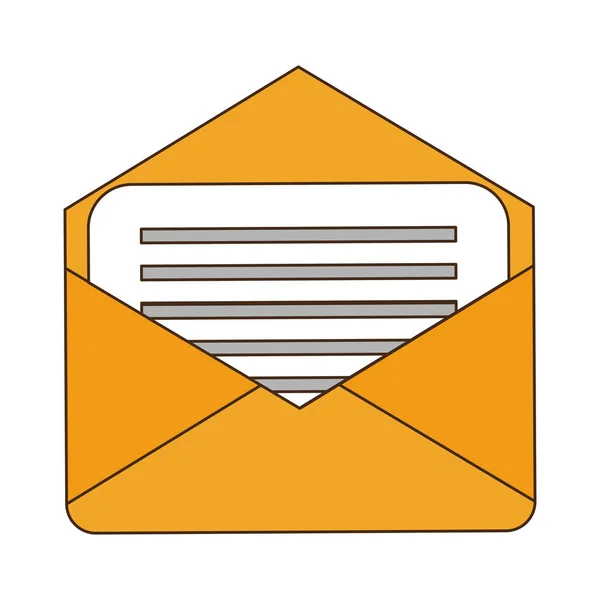 Envelope mail symbol — Stock Vector