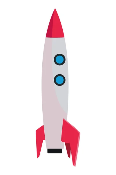 Nave espacial foguete desenhos animados —  Vetores de Stock