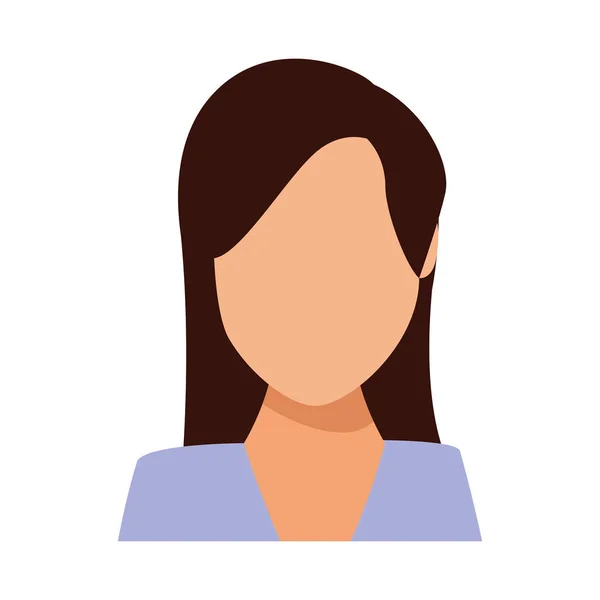 Perfil de Businesswoman avatar faceless — Archivo Imágenes Vectoriales