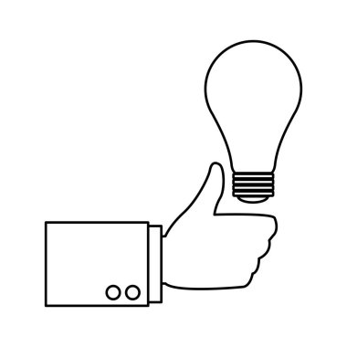 yukarı ve siyah ve beyaz ampul