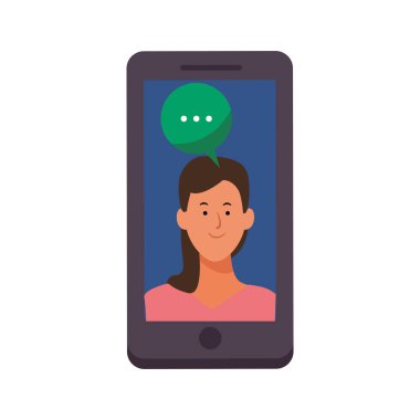 kadın ile cep telefonu