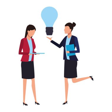 İş arkadaşları ekip çalışması çizgi film